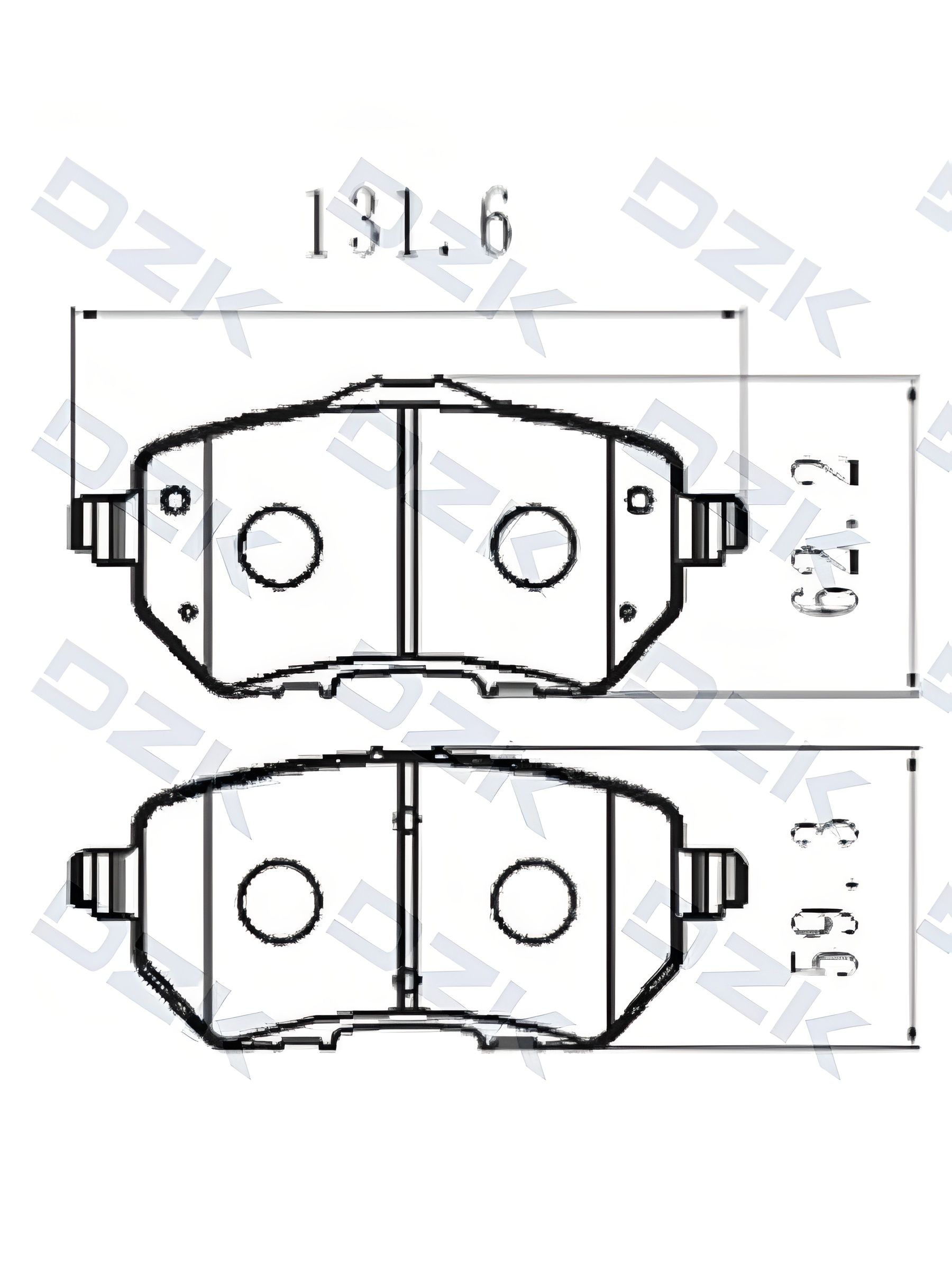 Geely Coolray (2 поколение 2023-н.в.). Передние КЕРАМИЧЕСКИЕ тормозные колодки. 4048102700 - Фото 1